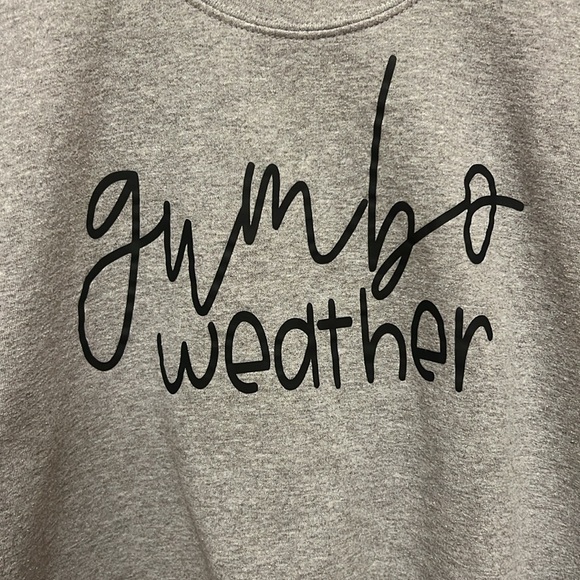"Gumbo Weather" Sweatshirt in Grey, Size Small, EUC - Picture 3 of 15